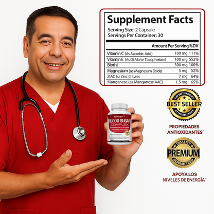Suplemento Blood Sugar Complex